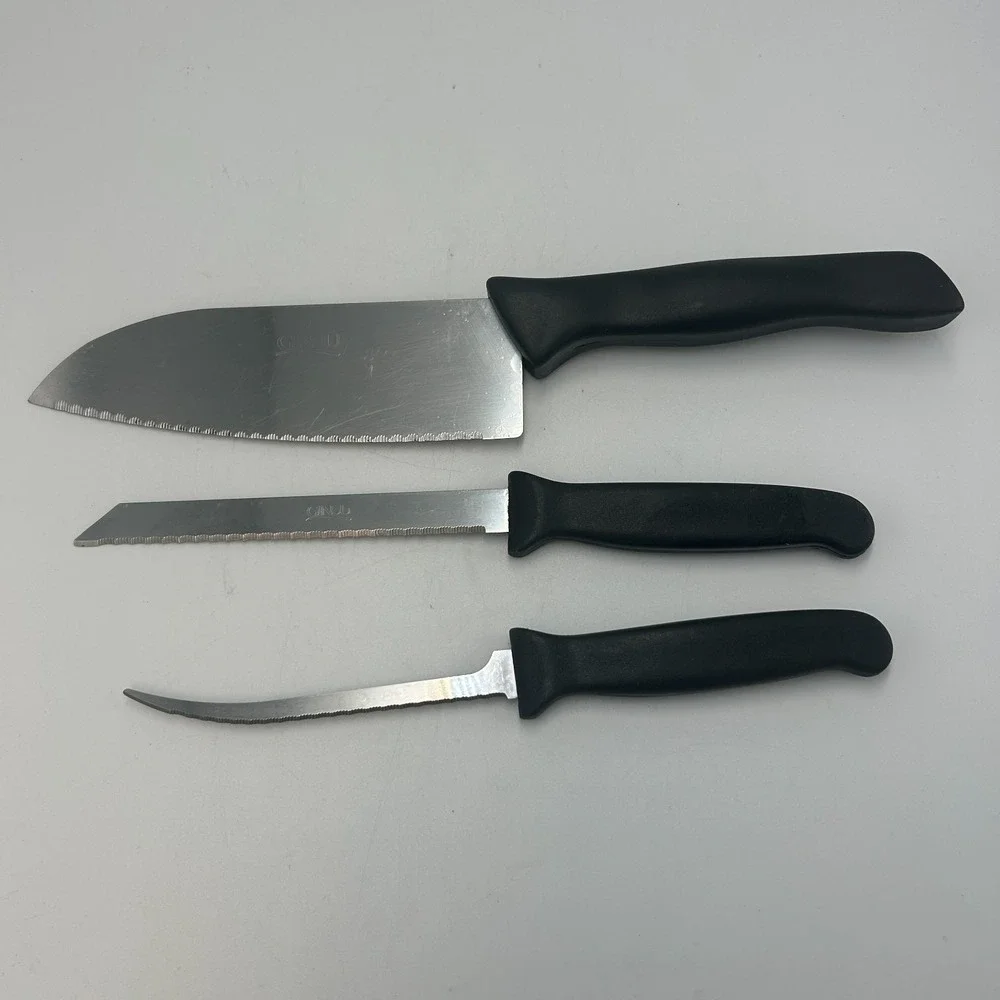 GINSU Knife Knives Set of Three 3 Chef Carving Filet Stainless Butcher 2000 Lot